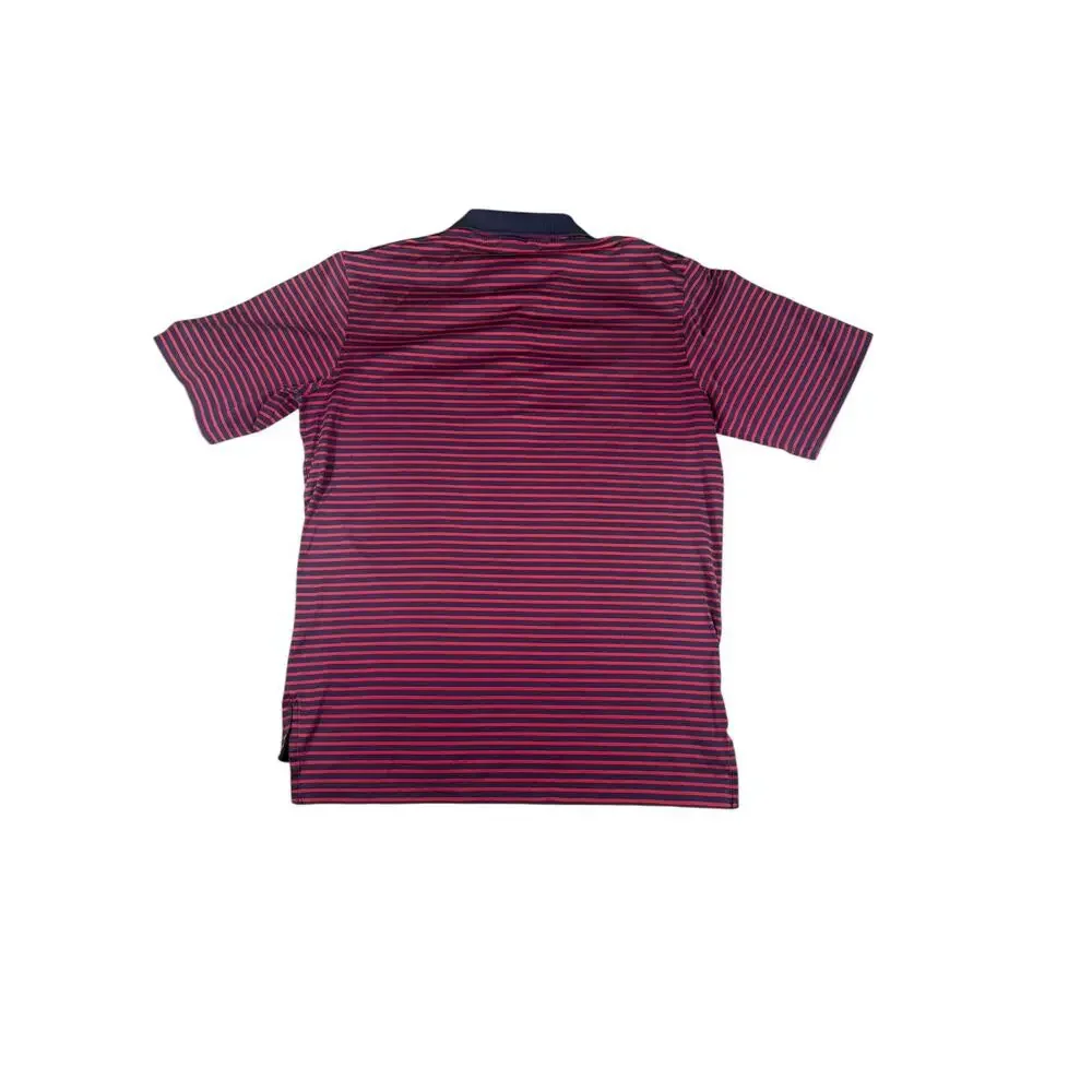 Polo Golf Ralph Lauren Men's Shirt XL Navy Red Striped Short Sleeve‎ Golf Casual